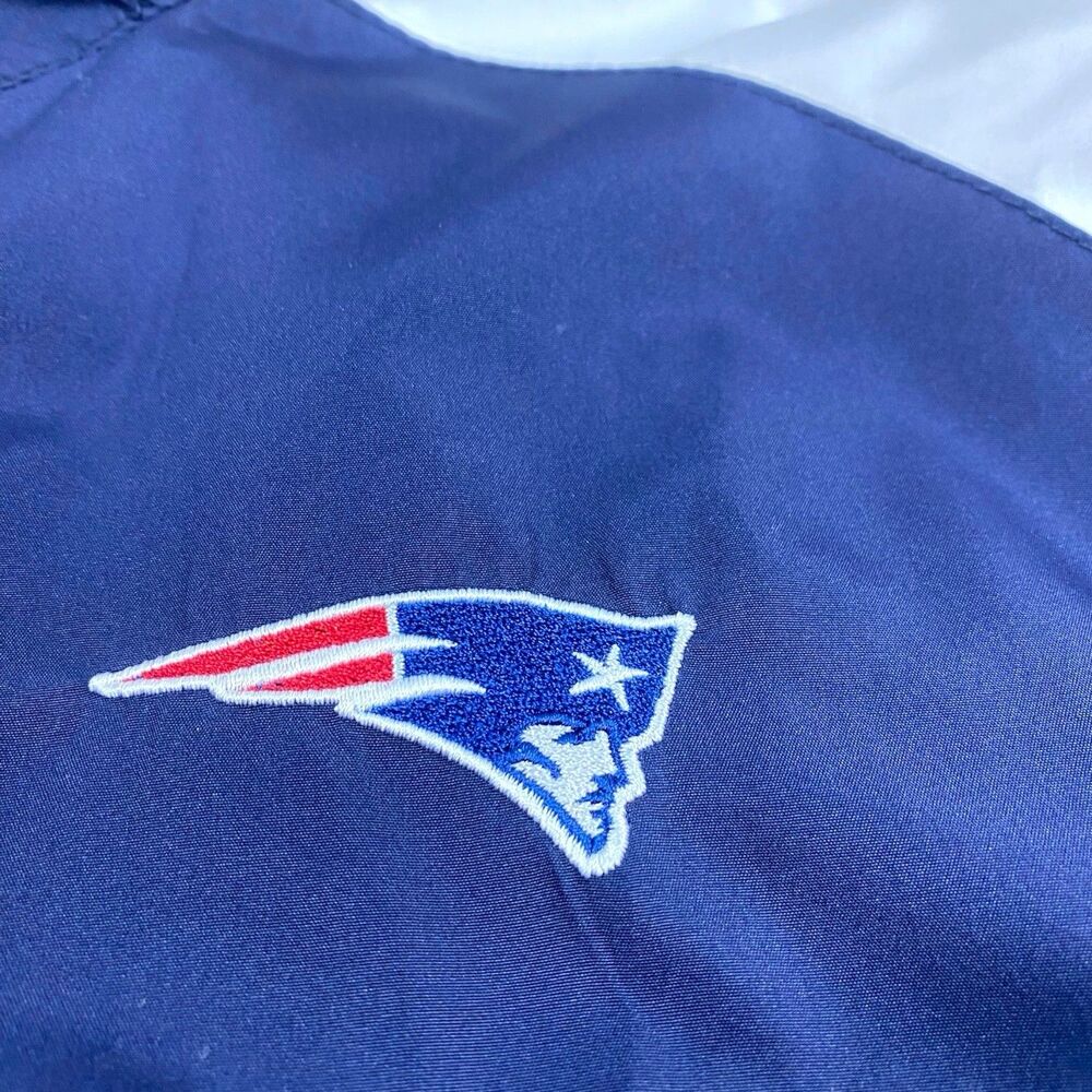 Dunbrooke Patriots Windbreaker Mens LARGE Blue NFL Team Jacket Full Zip SI Logo - Picture 3 of 9